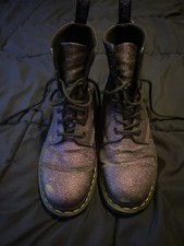 Dr Marten Purple Glitter Boots