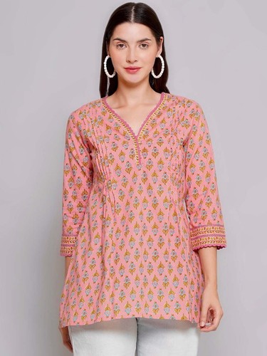 Indian women peach - peach, cotton