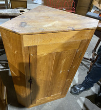 Charming Pine Corner Cupboard