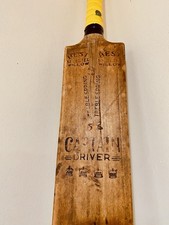 🏏 Vintage Captain Driver Treble Spring Willow Cricket Bat Antique Display Prop