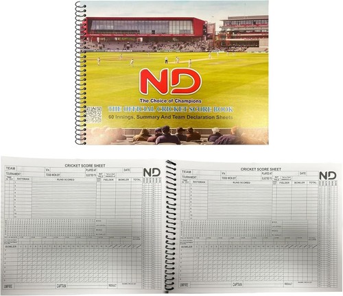Cricket score book - score, innings