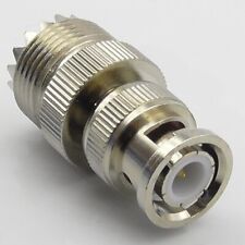 BNC Male Plug to SO239 UHF Female Socket RF Adaptor - Interseries PL259 UK