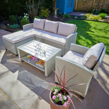 4 Piece Rattan Garden