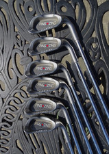6 PING ZING IRONS 5-PW  STEEL PING STEEL KT-M  REG FLEX SHAFT RED SPOT