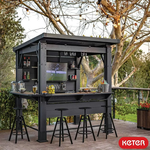 Keter garden bar gazebo 7ft - bar, 5"