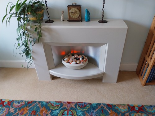 Lovely electric fireplace - fireplace, set