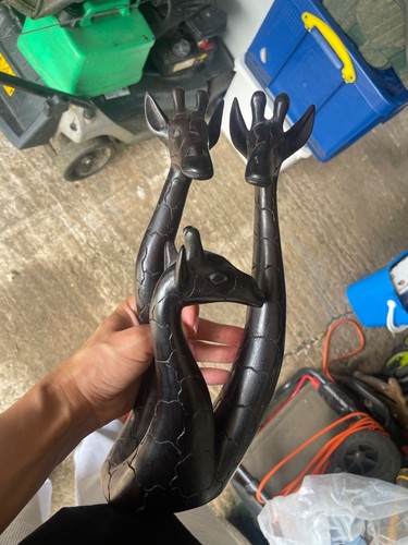 Hand crafted wooden - wooden, giraffe
