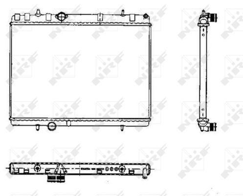 Nrf radiator for citroen - radiator,