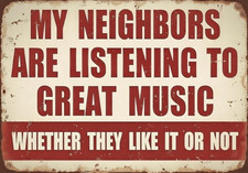 Neighbors USA  30cm Metal