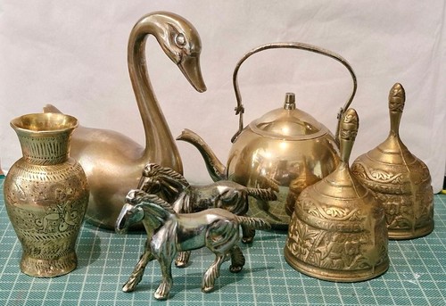 Vintage brass ornaments job - brass,