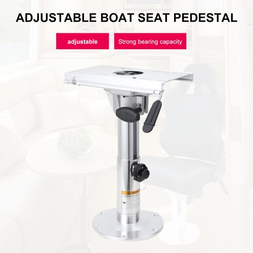 Adjustable boat seat - seat, pedestal
