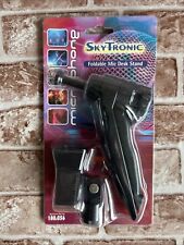 Skytronic Foldable Microphone Tripod Lightweight Table Desk Mic Stand Holder
