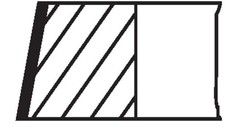 Piston ring kit mahle 033 - piston,
