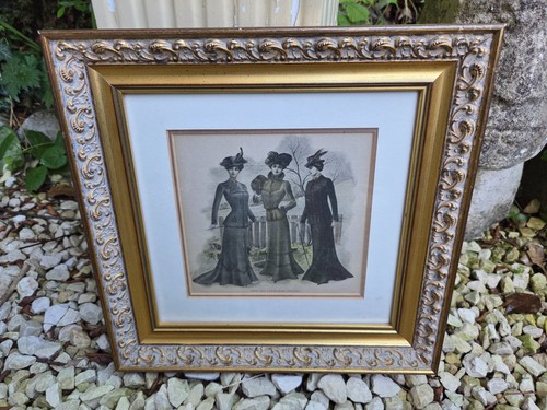 Gilt ornate framed three - ornate,