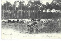 40 Landes Old Bagpipe Player