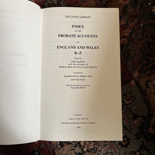 Probate accounts england - accounts, of