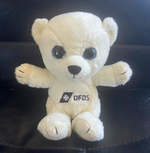 Dfds white plush - white, teddy