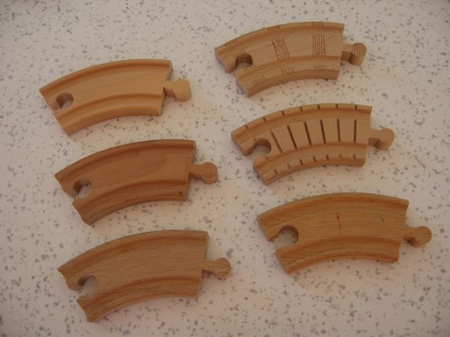 Set six small curved pieces - set,