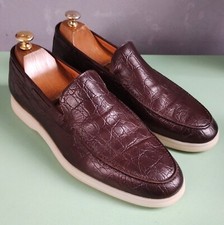 Aurelien Brown Alligator Print