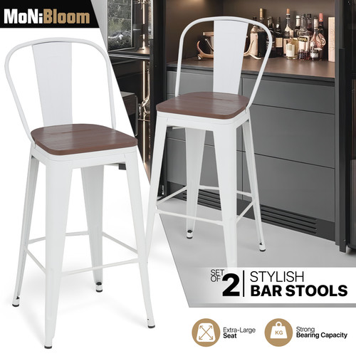 Set white bar - white, stools