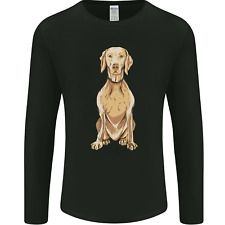 A Hungarian Vizsla Posing Dog Mens Long Sleeve T-Shirt