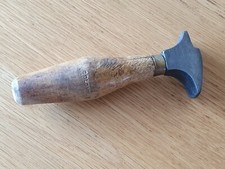 Vintage Leather Workers Glazing Iron Tool