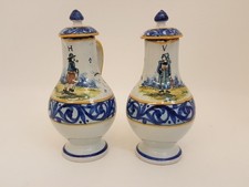 Antique Quimper oil & vinegar
