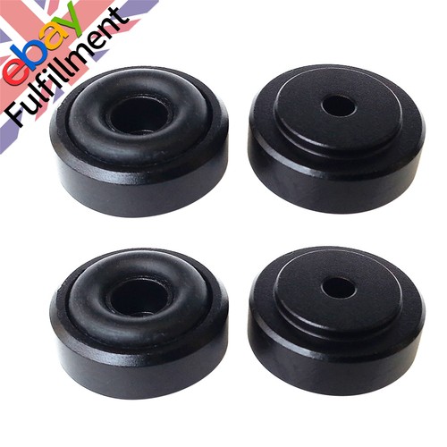 Black 20x8mm alloy isolation - black,