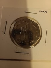 isle of man (Manx)   50p coin  Milner's Tower 2008  nice circulated condition