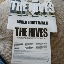💿 THE HIVES Walk Idiot Walk CD SINGLE 2004 NEAR MINT CONDITION + RINGTONE CARD