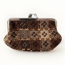 VINTAGE WELSH PLAID WOOL PURSE