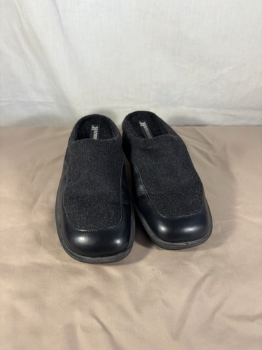 Romika wool leather clogs - wool/,