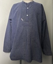 1950s Style Blue Collarless