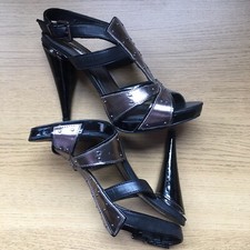 DUNE Sandals Black Leather