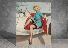 Gil Elvgren Let’s Go  CAR