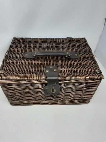 Dark brown wicker gift - m&s,