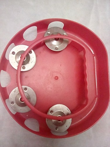 Bontempi red tambourine - red,