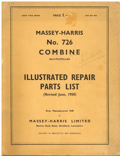 Massey harris model 726 - model,