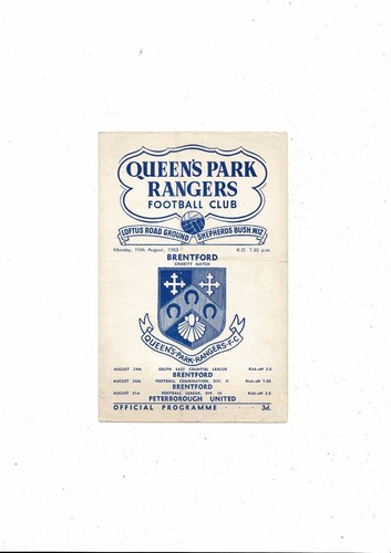 1963 qpr brentford - qpr, v