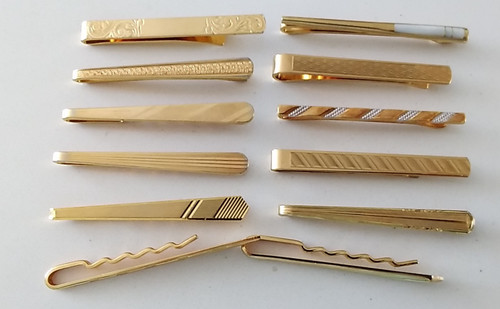 Vintage tie bars - /, slide