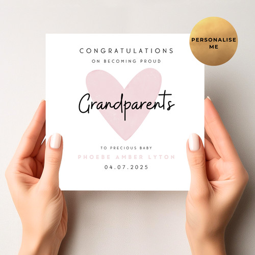 New grandparents greeting card - new,
