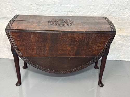 Antique oak gateleg drop leaf - drop,