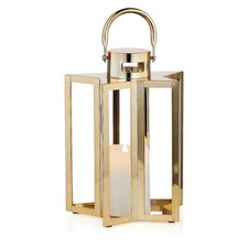 JM by Julien Macdonald - Star Shaped Lantern with Flameless Candle - Gold - New