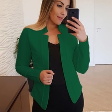 Ladies Long Sleeve Open Blazer