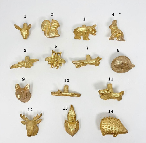 Knob pull animal handle old - knob,