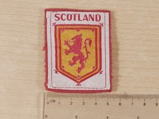 Vintage 1970's Scotland Lion Rampant Sew-On Patch Badge Red Felt Souvenir Crest