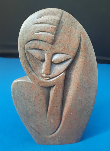 Signed african stone sculpture - signed,