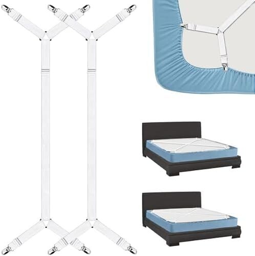 Trixes bed sheet - bed, clips