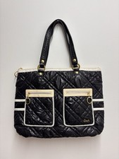 Coach Poppy Ski Bunny Black & White Tote