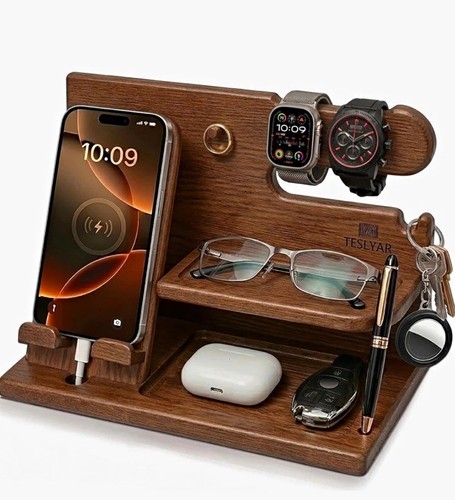 Teslyar wood valet tray - teslyar,